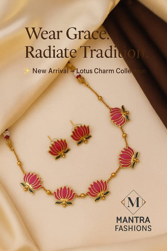Lotus Neckpiece-Grace in Bloom